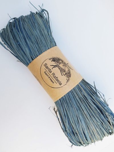 Rafia Color Azul Paquete De Vela