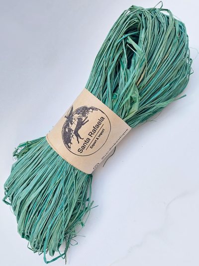 Rafia Color Verde Esmeralda